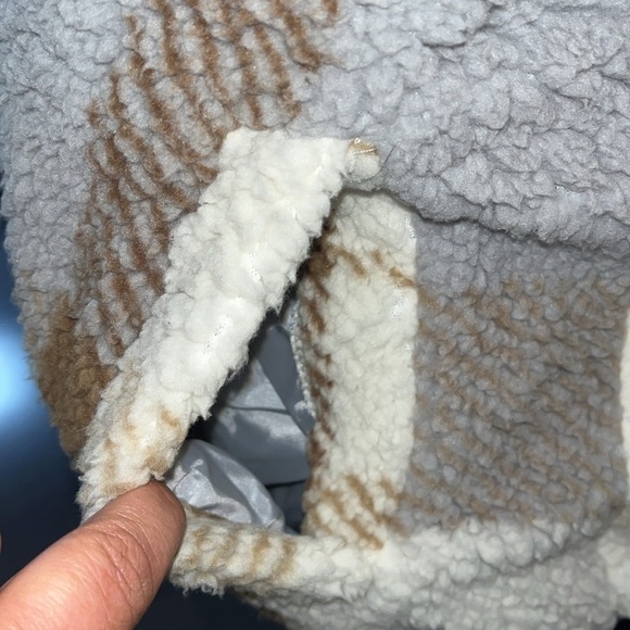 Weatherproof Women's Reversible Ultra Cozy Plush Fleece Plaid Jacket size Medium - Picture 4 of 8